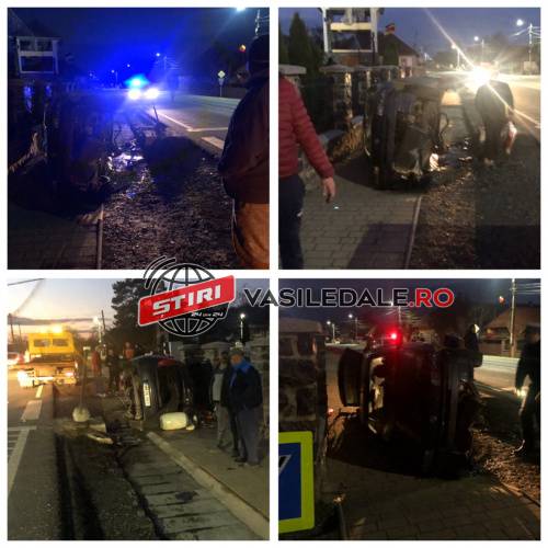 Exclusiv: A făcut prăpăd în fața Bisericii din Ilba. Șoferul mirosea a alcool (galerie foto/actualizare)