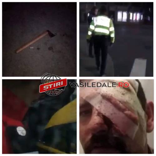 FOTO/VIDEO EXCLUSIV – URMARE AGRESIUNE BORȘA: Bărbatul agresat era înarmat cu o secure