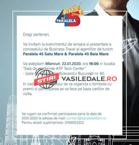 PARALELA 45: EVENIMENT ÎN BAIA MARE – Călătoriile de afaceri, soluții inteligente pentru companiile din Transilvania