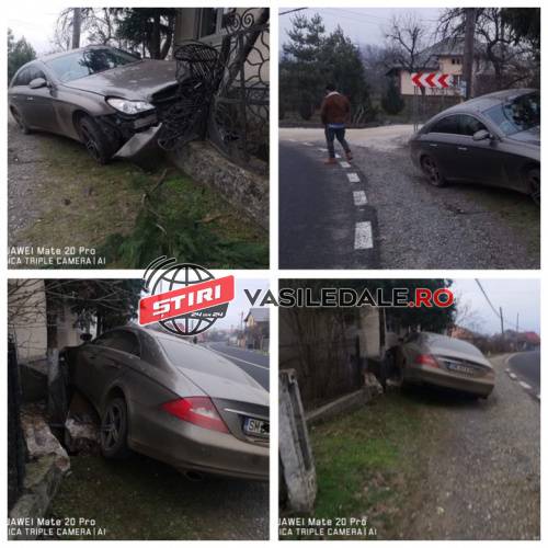 EXCLUSIV: Un șofer din Racșa și-a distrus bolidul de lux în Cernești. A fugit de la locul accidentului (GALERIE FOTO)