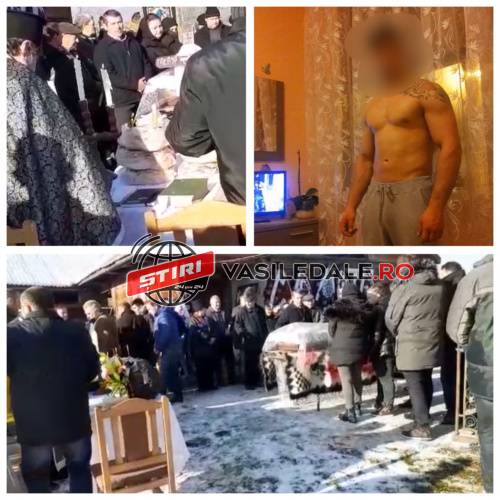 EXCLUSIV: Bărbatul ucis la Vișeu de Sus condus pe ultimul drum. Drama prin care trec cei doi copii minori rămași orfani (foto/video)