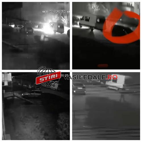 EXCLUSIV: Autoutilitară incendiată pe str. Păltinişului din Baia Mare. O cameră de supraveghere a surprins făptaşii (FOTO, VIDEO)