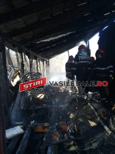 Galerie foto: O anexă a unui restaurant din Baia Sprie și un coș de fum din Ocna Șugatag au luat foc