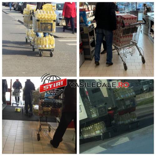 BAIA MARE ABSURDĂ: IMAGINI HALUCINANTE – Sute de litri de ulei și făină cumpărate de doi oameni (GALERIE FOTO cititori)