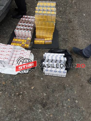 BAIA SPRIE: Poliţiştii au depistat un autoturism cu care se transportau 900 de pachete cu ţigări de contrabandă