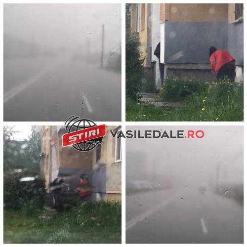 FOTO/VIDEO CITITORI: 1 mai 2020 – Furtună peste Baia Mare. Ploaia, ”acoperirea perfectă” pentru grătarul de la colțul blocului