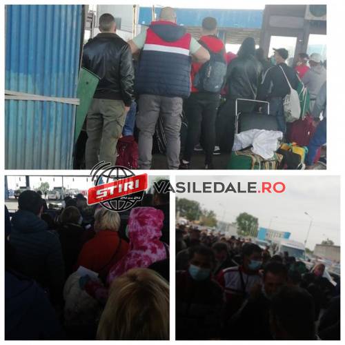 EXCLUSIV FOTO: Calvarul maramureşenilor întorşi din Germania, înghesuiţi ca vitele la vama Nădlac