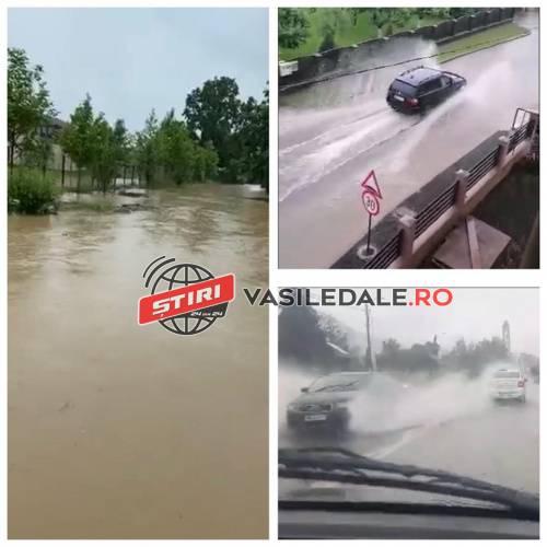 GALERIE FOTO, VIDEO / RUPERE DE NORI: Străzi inundate în Baia Sprie, apă în gospodării la Lăpuşel (ACTUALIZARE)