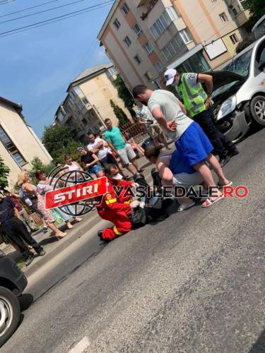 GALERIE FOTO/ACTUALIZARE: Motociclist rănit pe Bd. Republicii din Baia Mare. Altul rănit la Ieud