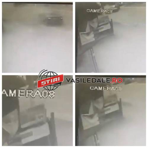 VIDEO EXCLUSIV: Poliția Rutieră Borșa, contrazisă la un accident rutier de imaginile surprinse de o cameră de supraveghere
