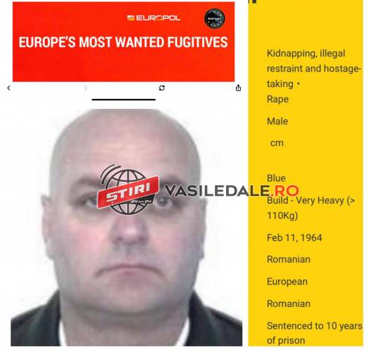 MOST WANTED: Ioan Grad, din Vișeu de Sus, căutat la nivel european pentru viol