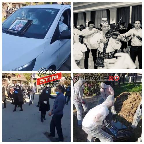 FOTO/VIDEO: Răpus de Covid, rapsodul sighetean Vasile Barani a fost condus pe ultimul drum de zeci de rude dar și sigheteni