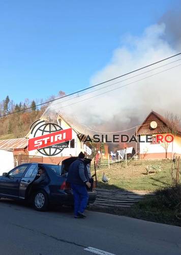 FOTO, VIDEO: Foc la o casă de pe Dealul Ştefăniţei