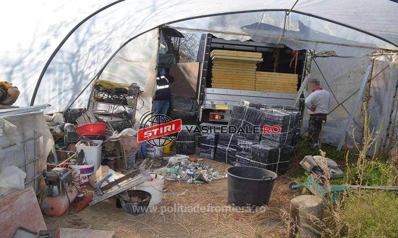 SARASĂU: Patru maramureşeni cercetaţi şi 18.000 pachete țigări confiscate în urma unei percheziții