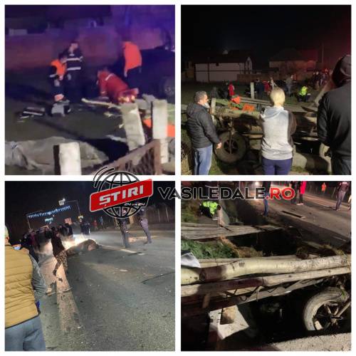 FOTO, VIDEO EXCLUSIV: Poliţist de la IPJ Maramureș mort într-un accident rutier la Berbeşti. A intrat cu BMW-ul într-o căruţă (ACTUALIZARE)