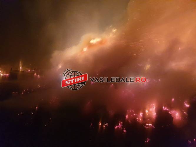 FOTO: Incendiu la un saivan din Oarţa de Sus. Intervin pompierii sălăjeni