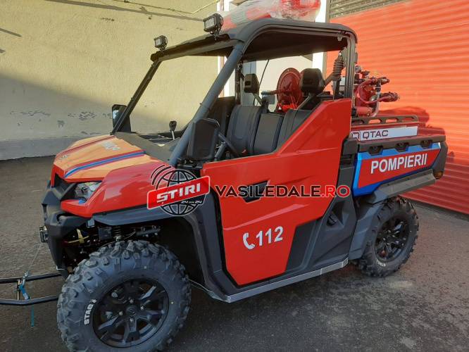 DOTARE NOUĂ PENTRU ISU MARAMUREŞ: Utilaj cu tracțiune 4X4 pentru intervenții în zone împădurite sau pe teren greu accesibil