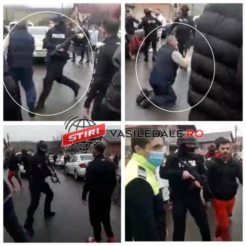 EXCLUSIV VIDEO: FAȚA NEVĂZUTĂ A PERCHEZIȚIILOR DIN ARDUSAT – Mascat de la IPJ Maramureș înarmat până-n dinți lovește cu piciorul un bătrân (actualizare)
