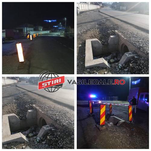 FOTO CITITORI DRAGOMIREȘTI – Lucrări nesemnalizate, pericol de moarte pentru șoferii de pe DJ 186 (ACTUALIZARE – IPJ Maramureş)