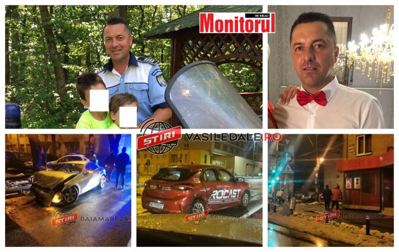 “ZMEUL” POLIŢIEI RUTIERE ZALĂU: Polițistul Filip Ioan prins beat la volan, după ce a făcut accident în Baia Mare și a fugit de la fața locului