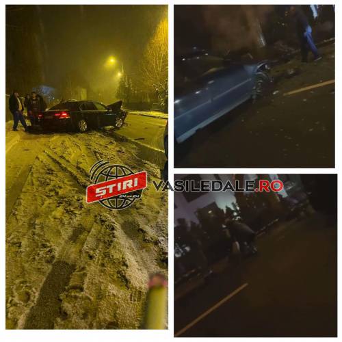 FOTO VIDEO / ACTUALIZARE: Accidente cauzate de viteză și carosabil alunecos în Baia Mare. Țeavă de gaz ruptă