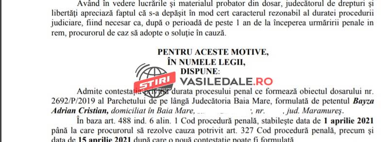 EXCLUSIV – PENTRU CĂ AR FI ANCHETAT CÂND ȘI CÂND: Un judecător din Baia Mare a obligat procurorul să soluționeze dosarul scandalului de la Castel Transilvania