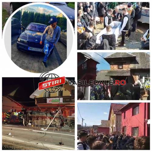 FOTO/VIDEO: DOLIU – Vlăduț, tânărul decedat la Berbești, a fost condus astăzi pe ultimul drum. Sute de oameni au fost alături de familie