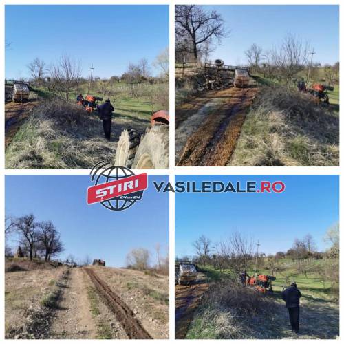 EXCLUSIV Galerie foto: S-a răsturnat cu tractorul pe un deal din Bontăieni