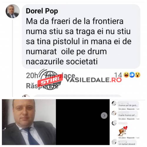 EXCLUSIV – A STÂRNIT REACȚIA SINDICALIȘTILOR DECUS: Comentarii șocante la adresa polițiștilor de frontieră scrise pe facebook de către șeful Gării CFR Sighetu Marmației