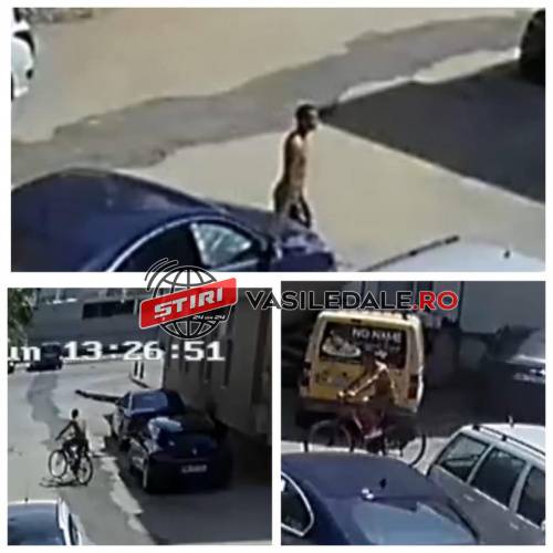 VIDEO EXCLUSIV: Un individ de etnie rromă filmat cum fură o bicicletă din cartierul Vasile Alecsandri