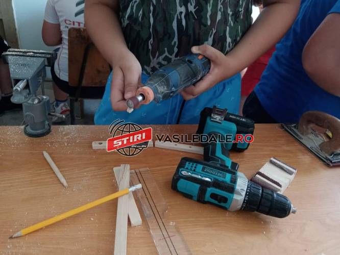Galerie foto: 7 copii sunt în vacanța de vară la un atelier de Tâmplărie organizat de Asociația Start Băiuț