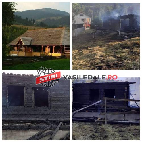 FOTO: BORȘA SĂLBATICĂ – Casă veche restaurată integral a fost incendiată intenționat. Pagube de 300.000 lei