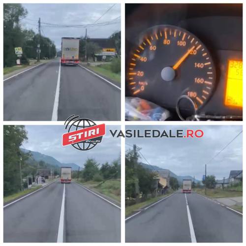 EXCLUSIV VIDEO: INCONȘTIENT – AUTOTREN filmat pe DN18 prin Moisei și Vișeu de Sus circulând cu 120 km/oră