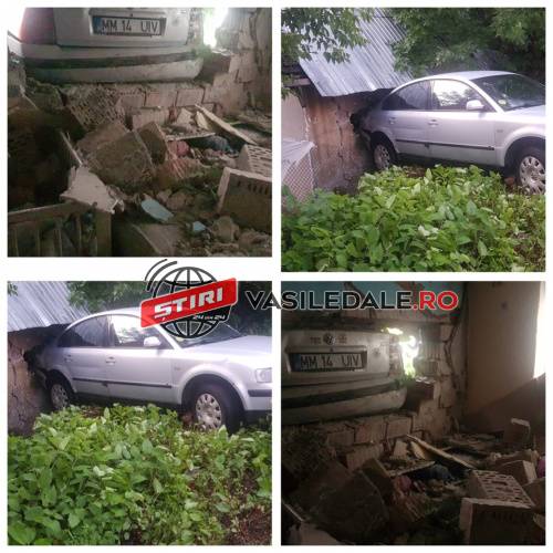 Exclusiv video: INCONȘTIENT – Un șofer din Finteușu Mic fără permis a intrat cu mașina într-o casă! Două fetițe în pericol. Ce spune tatăl fetiţelor (ACTUALIZARE)