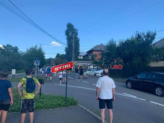 FOTO: Accident în Baia Sprie, pe strada Plevnei (actualizare)