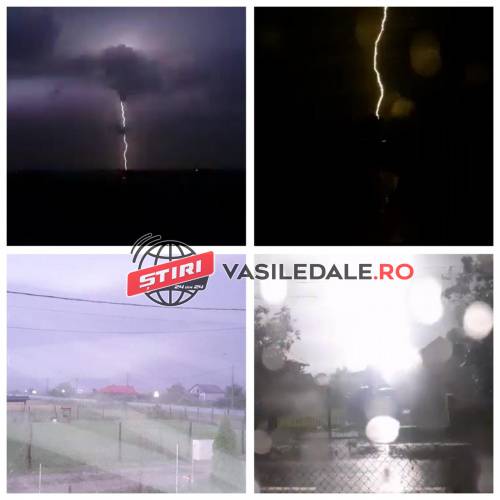 COD ROŞU: Vin două ore de coşmar în Maramureş! Copaci rupţi la Lăpuşel, stâlp de electricitate lovit de fulger, DN 18B blocat, accident la Valea Chioarului