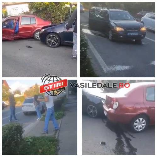 VIDEO EXCLUSIV: Două accidente în Baia Mare, cinci mașini distruse