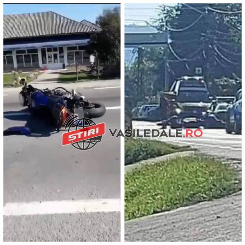 FOTO: SARASĂU DN19 – Al doilea motociclist implicat astăzi într-un accident rutier în Maramureș. Victime: un bărbat de 50 ani și un tânăr de 16 ani
