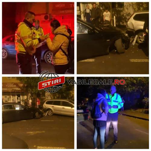 EXCLUSIV FOTO/VIDEO: A lovit cu BMW-ul șase mașini parcate pe o stradă din Baia Mare. Șoferul ar fi fugit imediat. Apoi a apărut o fată beată și fără permis care susținea că ea era la volanul BMW-ului – ACTUALIZARE