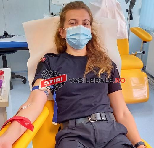 SALVEAZĂ O VIAŢĂ: Jandarmii maramureşeni donează sânge