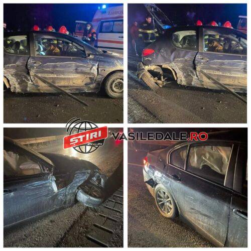 GALERIE FOTO EXCLUSIV – O persoană încarcerată după ce două mașini s-au ciocnit la Moisei – ACTUALIZARE