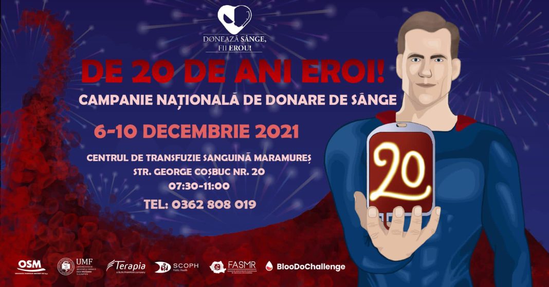 Campania națională DE 20 ANI EROI! 6-10 decembrie 2021