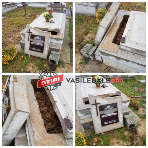 FOTO EXCLUSIV – Profanare de morminte în cimitirul Horea II din Baia Mare – actualizare
