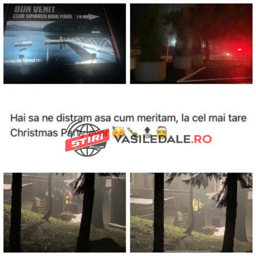 EXCLUSIV VIDEO: Petrecere de Secret Santa spartă de polițiștii din Baia Mare în zona Baraj Firiza – actualizare