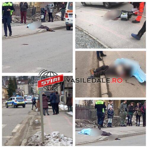 EXCLUSIV VIDEO ÎNSPĂIMÂNTĂTOR – Un șofer beat a ucis un pieton din Borșa pe trecerea pentru pietoni. Totul a fost filmat