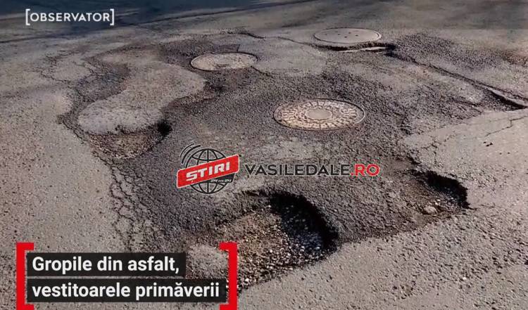 VESTITORII PRIMĂVERII: Slalom în Baia Mare, printre gropile din asfalt