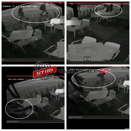 VIDEO: Doi tineri au furat scaune de pe terasa Magic Cafe din Baia Mare