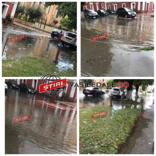 EXCLUSIV VIDEO: Străzile din Sighet s-au transformat în adevărate canale navigabile