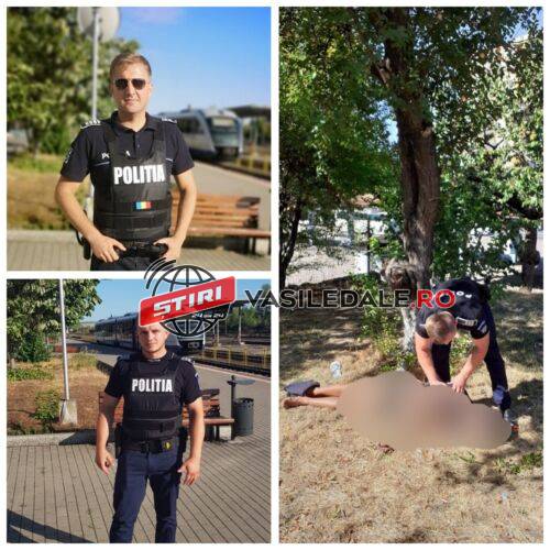 FOTO VIDEO – BARBAT GASIT SPANZURAT LA GARA CFR BAIA MARE. Salvat de polițiștii de la Transporturi