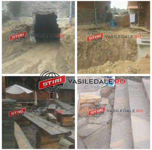 EXCLUSIV VIDEO: COȘMAR LA O PENSIUNE DIN SĂPÂNȚA – Au venit la relaxare și liniște, dar au avut parte de bormașini, excavatoare și buldozere. OPC Maramureș i-a amendat cu 8.000 lei